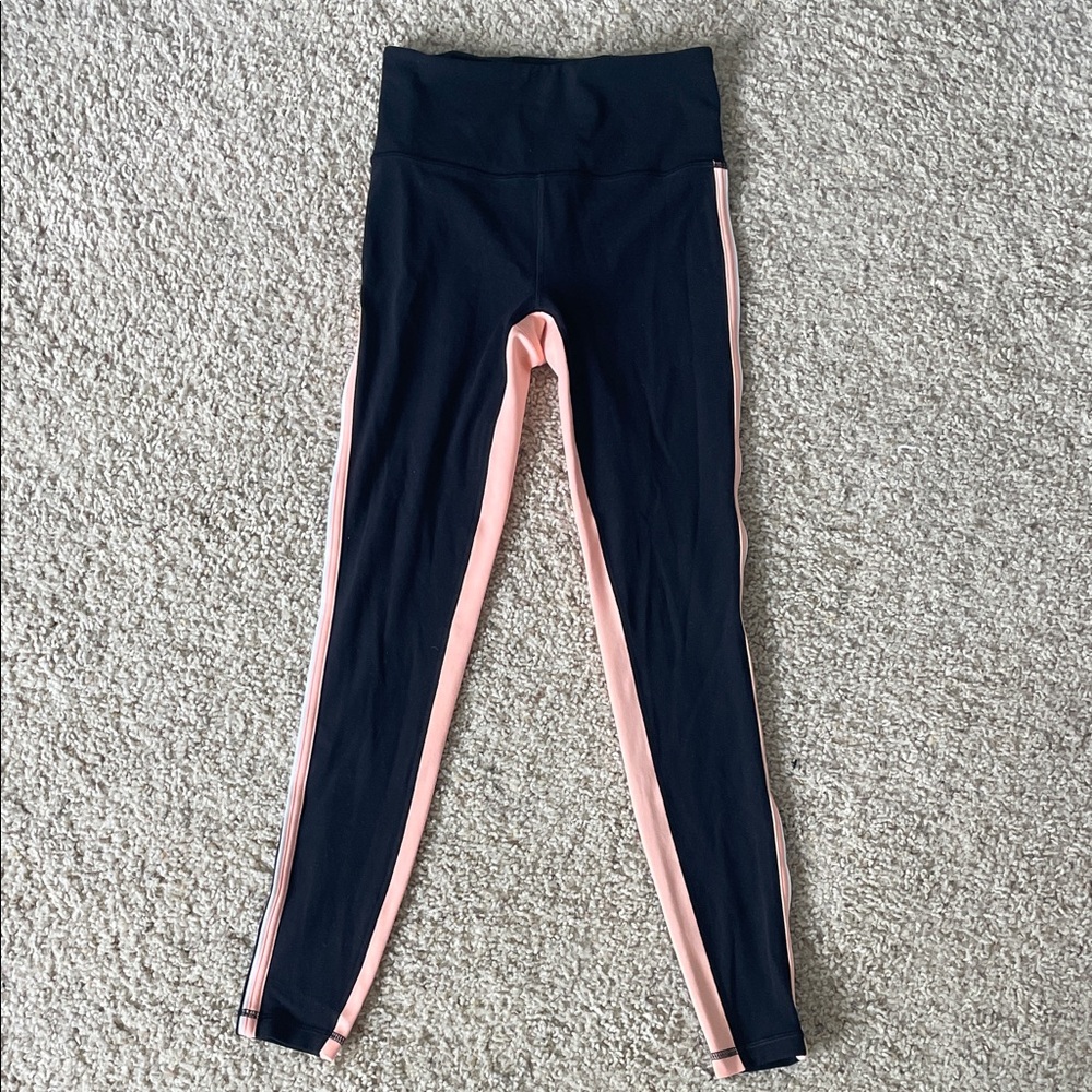 Athleta Leggings with Pink Accents
